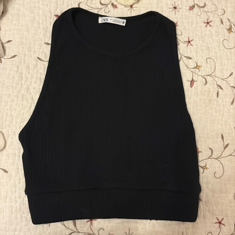 Zara black tank top